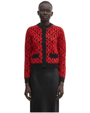 Marine Serre Cardigans - Rojo