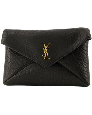 Saint Laurent La Pochette Cassandre Small - Zwart