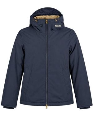 Woolrich Pacific Jacke Aus Mountain Cloth - Blau