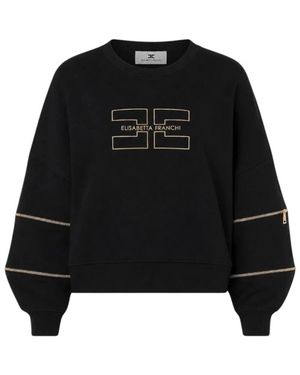 Elisabetta Franchi Sweatshirts - Black