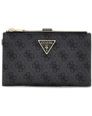 Guess Laurel Ii Slg Dbl Zip Orgnzr - Zwart