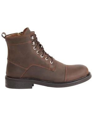 Guess WARIN 4G-LOGO - Stivaletti con plateau - mehrfarbig braun/nero