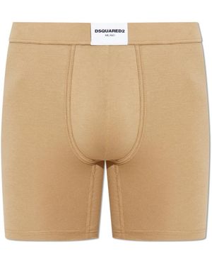 DSquared² Boxershorts Met Logopatch - Naturel