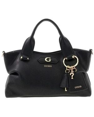 Guess Suzy Mini 3 Comp Satchel - Zwart