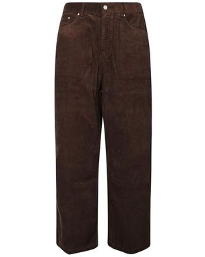 Arte' Wide Trousers - Marrone