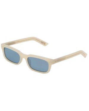 Retrosuperfuture Crème Zonnebril Gesto Stijl - Blauw