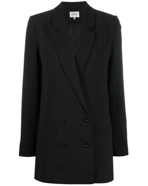 Gestuz Jassen ,Zwart ,Leer Joelle Gz Blazer