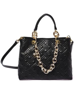 Baldinini Quilted Leather Tote - Zwart