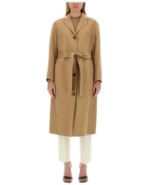 Theory Belted Coats - Natural