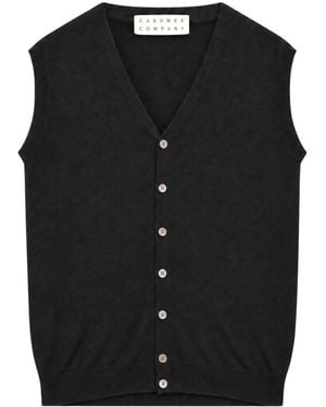 Cashmere Company V-Neck Knitwear - Black