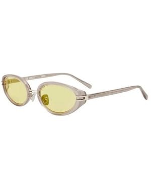 Linda Farrow Ambra Oval Sonnenbrille - Mettallic