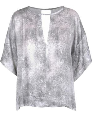 8pm Overhemden ,Grijs ,Blusa Lucca Con Stampa Astratta