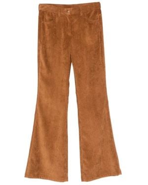 Moncler Wide Trousers - Marrón