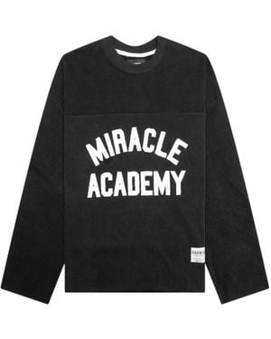 NAHMIAS Miracle Academy Varsity L/S Shirt - Zwart