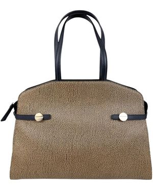 Borbonese Gemini Borsa Shopping L - Bruin
