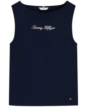 Tommy Hilfiger Classic Script Boat Top - Blau