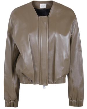 KHAITE Leather Jackets - Gris