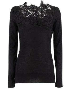 Ermanno Scervino Round-Neck Knitwear - Negro