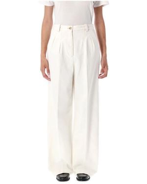 A.P.C. Off Denim Chino Hose - Weiß
