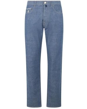 Moorer Straight Fit Jeans - Blue
