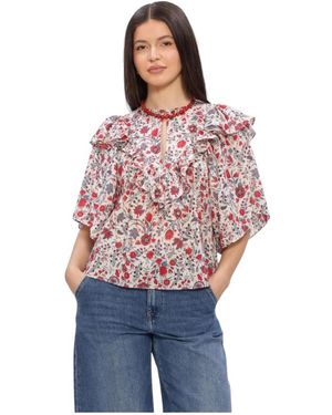 Antik Batik Overhemden ,Veelkleurig ,Annie Tee - Rood
