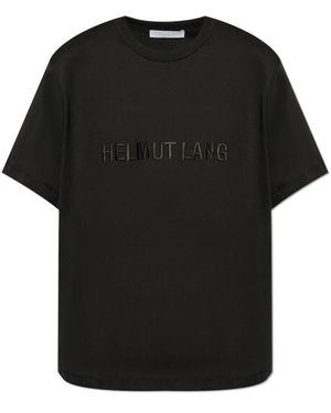 Helmut Lang T-shirt mit logo - Schwarz