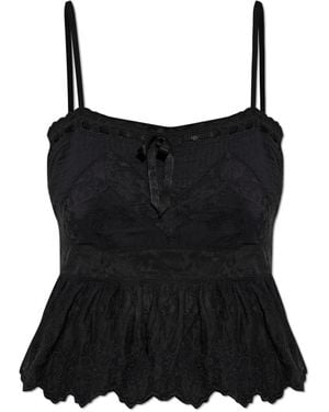 LoveShackFancy Sleeveless Tops - Noir