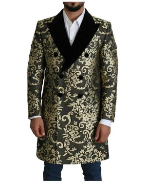 Dolce & Gabbana Double-Breasted Coats - Green