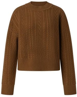 Windsor. Rundhals-Strickware - Braun