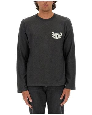 Courreges Logo-Detail Long Sleeve T-Shirt - Zwart