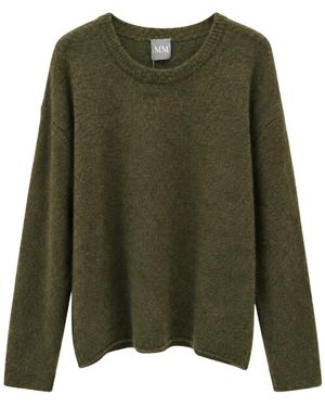 Max Mara Truien & Vesten ,Groen ,Ronde Hals Gebreid
