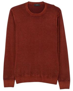 Fay Round-Neck Knitwear - Marron