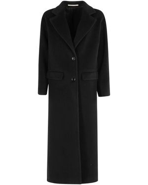 Tagliatore Single-Breasted Coats - Black