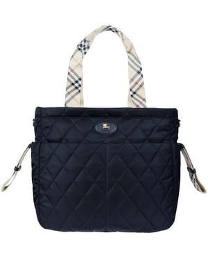 Burberry Tote Bags - Blu