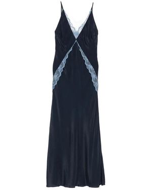 SIR. Kleedjes ,Blauw ,Elsie Maxi Jurk