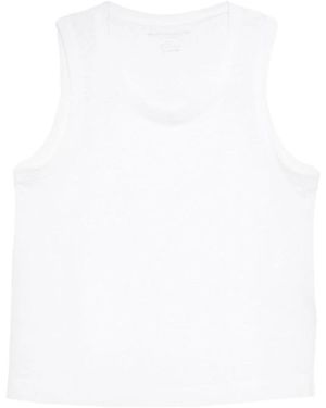 Majestic Filatures Sleeveless Tops - White