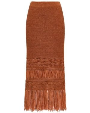 Maliparmi Midi Skirts - Brown