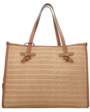Gianni Chiarini Tassen ,Leer Marcella Tote Bag - Bruin