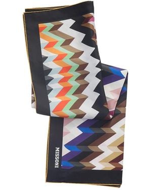 Missoni Accessoires ,Veelkleurig ,Foulard Zig Zag - Blauw
