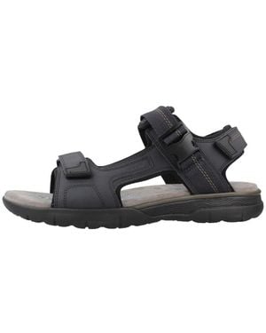 Geox Flat Sandals - Black