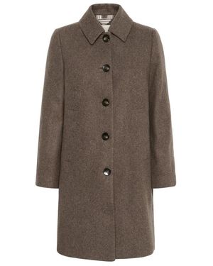 Part Two Klassische Jacke Dark Walnut Melange - Braun