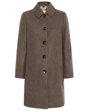 Part Two Single-Breasted Coats - Marron