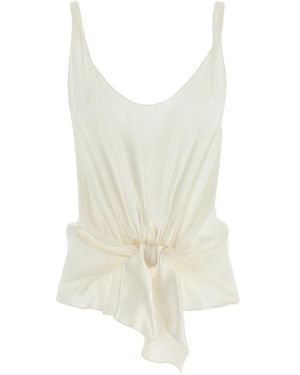 JW Anderson Top Met Knoop Aan De Voorkant - Wit