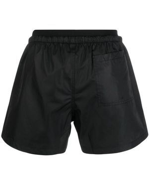 Off-White c/o Virgil Abloh Logo Band Badeshorts - Schwarz