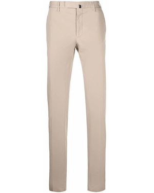 Incotex Slim-Fit Stretch Katoenen Broek - Naturel