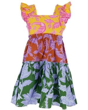 FARM Rio Tropische Swing Mini Jurk Multikleur - Meerkleurig