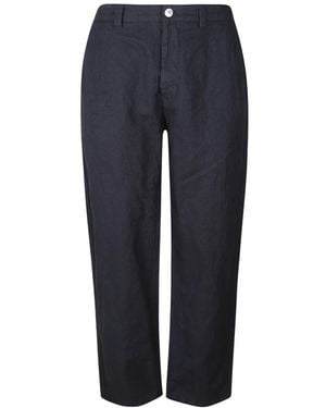 Stone Island Straight Trousers - Blu