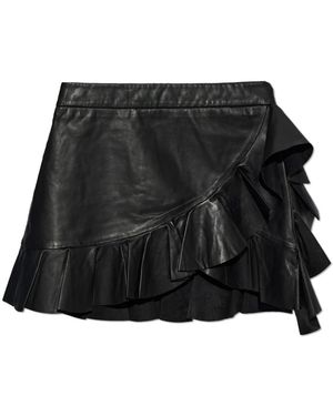 AllSaints Leather Skirts - Negro