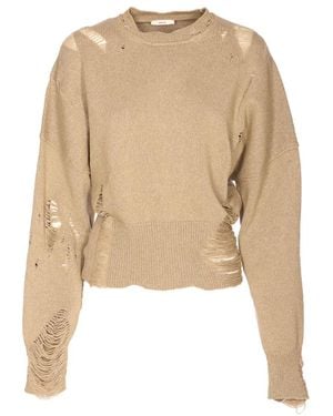 Haikure Round-Neck Knitwear - Neutro