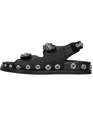 Strategia F-59 Flache Sandale - Schwarz